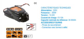 Chargeur de batterie électronique 12-24v