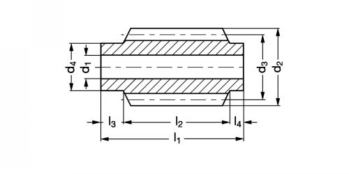 Vis cylindrique : arbre creux (usinée) - Plan