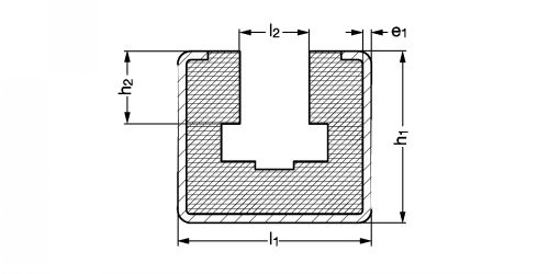 Glissière pour chaîne - Plan