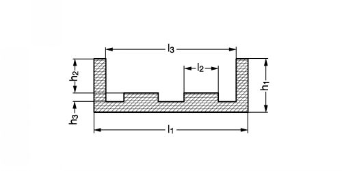 Glissière pour chaîne - Plan