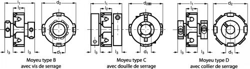 Accouplement rigide HB - Plan