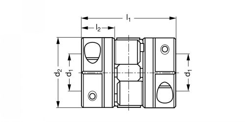 Accouplement à flector polyuréthane MJC - Plan