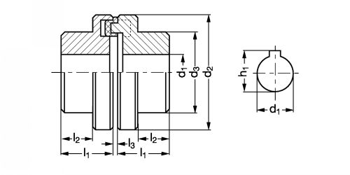 Accouplement à flector CO - Plan