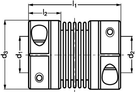 Accouplement flexible MBC - Plan