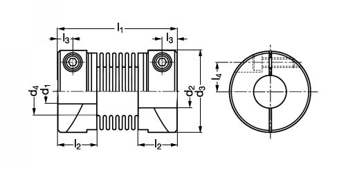 Accouplement flexible MFB - Plan