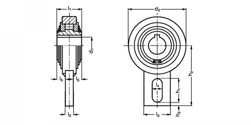 Roue libre type GV - Plan