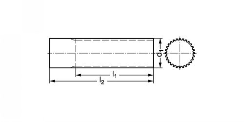 Barreau denté profil HTD® 5M - Plan