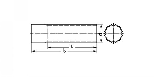 Barreau denté profil T10 - Plan