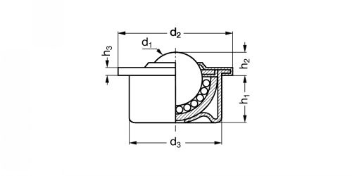 Bille porteuse standard - Plan