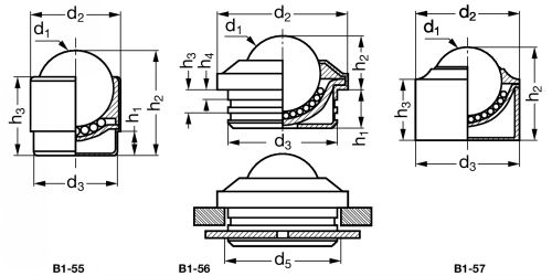 Bille porteuse standard - Plan