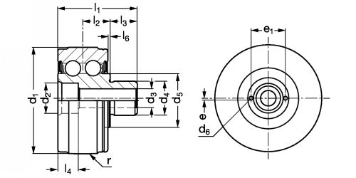 Galet de guidage cylindrique - Plan