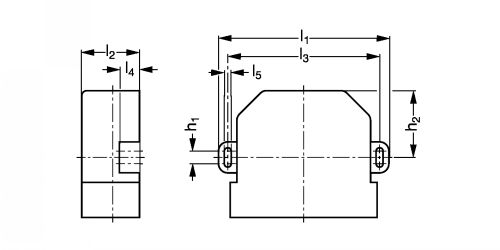 Boîtier graisseur pour rails plat - Plan