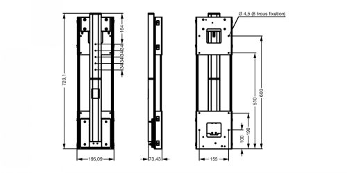 Plan - Système de levage pour écran plat