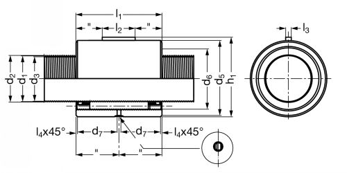 Vis à recirculation de rouleaux VRRSE - Plan