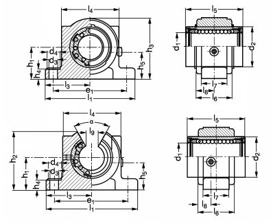 Palier standard fermé à semelle - Plan