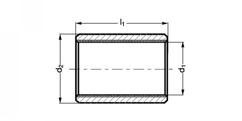 Coussinet lisse cylindrique - Plan