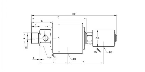 Joints tournants air, huile hydraulique et vide