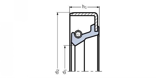 Bague d'étanchéité armature métallique - Plan