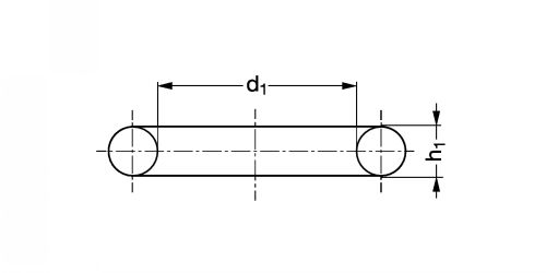 Joint torique - Elastomère fluore FPM - Plan