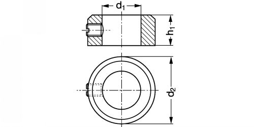 Bague d'arrêt DIN 705 A - Plan