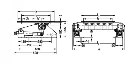 Base ou chaise moteur oscillante - Plan