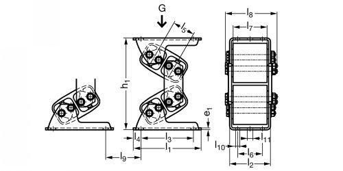 Elément oscillant - Plan