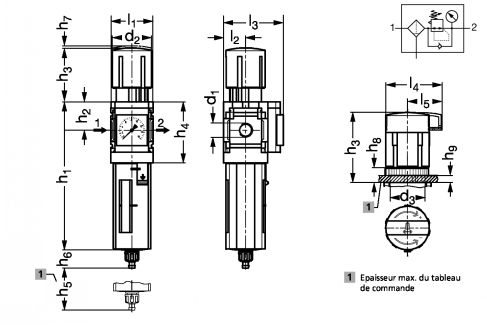 Filtre régulateur - Plan