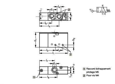 Electrodistributeur 3/2 NF