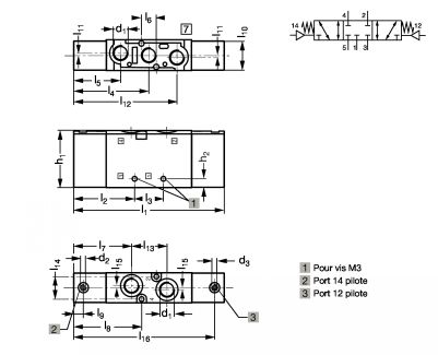 Electrodistributeur 5/3CF-P/P