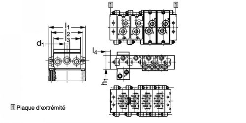 Kit de plaque d'extrémité - Plan