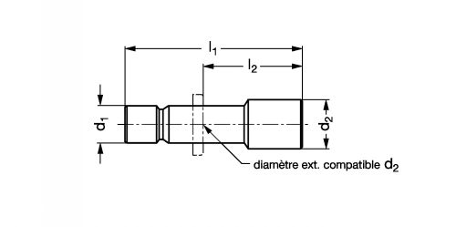 Bouchon encliquetable inox - Plan