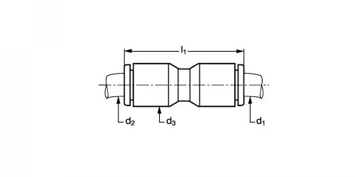 Raccord union double - Plan