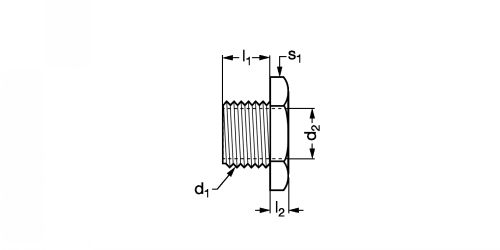 Réduction mâle-femelle cylindrique - Plan