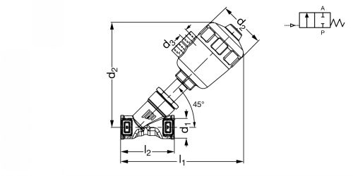 Vanne à siège - Plan