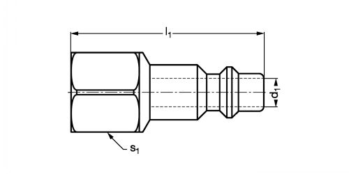 Embout coupleur ISO B - Plan