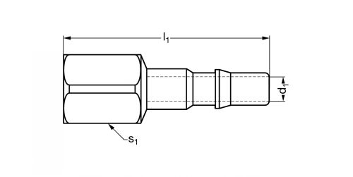 Embout coupleur ISO C - Plan