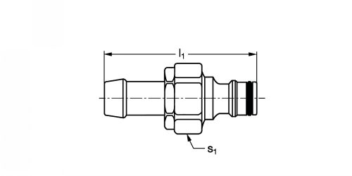 Embout eau pour tuyau - Plan