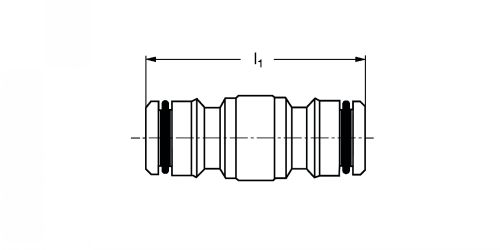 Embout eau double - Plan