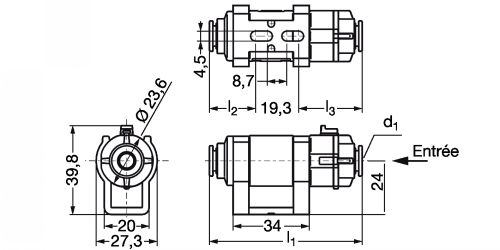 Filtre en ligne - Plan