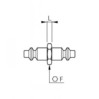 Embout double à enclenchement automatique - LEGRIS 0189 - Plan