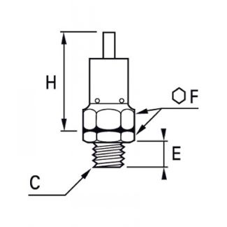 Robinet de manomètre à purge femelle BSP - LEGRIS 0630 - Plan