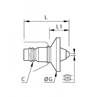 Embout de sécurité avec écran d'air - LEGRIS 069J - Plan