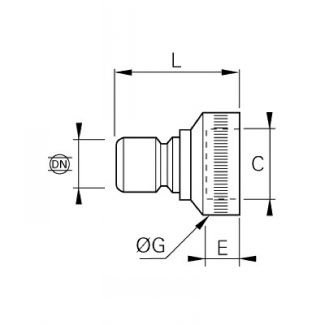 Embout femelle, BSP cylindrique - LEGRIS 2296 - Plan