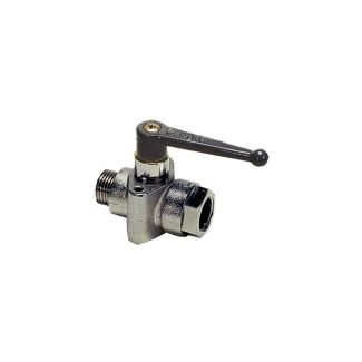 Robinet à fixation 2 voies mâle/femelle BSP cylindrique - LEGRIS 6401