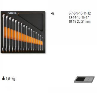 Plateau d'outils clés 42 MC10