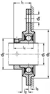 Palier applique à 3 trous