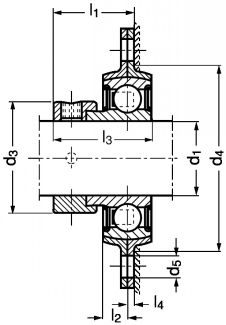 Palier applique rond à 3 ou 4 trous