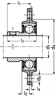 Palier applique rond à 3 ou 4 trous