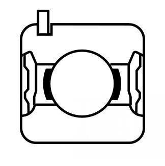 Symbole roulement rigide à billes (2RS) (NR)