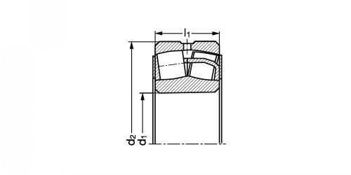 Roulement à rotule sur rouleaux, avec 2 flasques (ZZ) - alésage conique (K) - Plan R7-106 - KIZEI